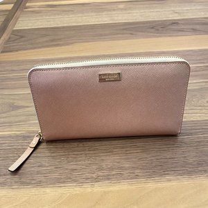 kate spade Clutch Wallet WLRU1498 Rose Gold/Pink